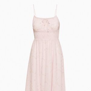 Aritzia Genoa Dress Pink Sundress Midi Slip
